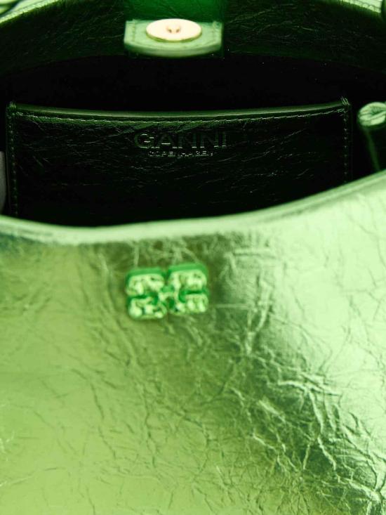 26SS 가니 메탈릭 미니 부백 B2100030ZZZ Green - GANNI