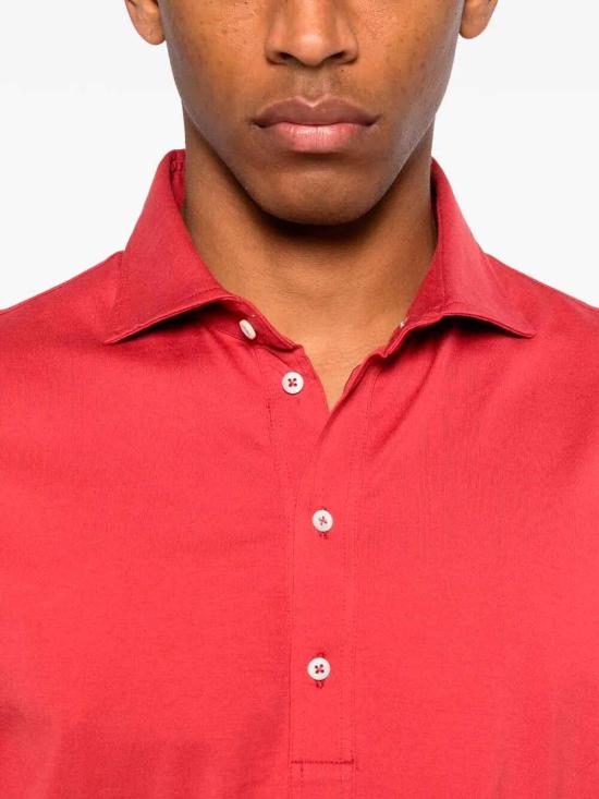 26SS 브루넬로 쿠치넬리 폴로 티셔츠 M0B133915C7781 Red - BRUNELLO CUCINELLI