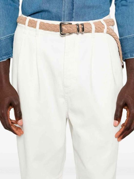 26SS 브루넬로 쿠치넬리 스트레이트 팬츠 M277PK2310C7210 Cream - BRUNELLO CUCINELLI