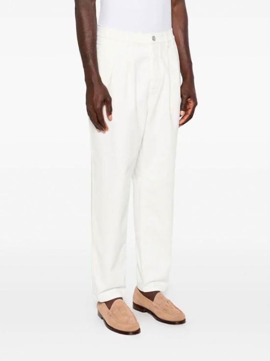 26SS 브루넬로 쿠치넬리 스트레이트 팬츠 M277PK2310C7210 Cream - BRUNELLO CUCINELLI