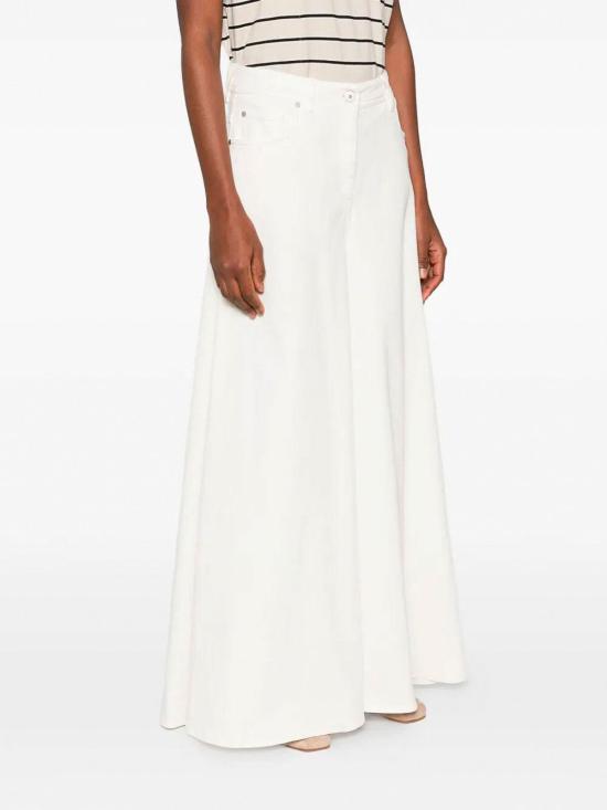 26SS 브루넬로 쿠치넬리 스트레이트 팬츠 MH137P4073C1101 White - BRUNELLO CUCINELLI