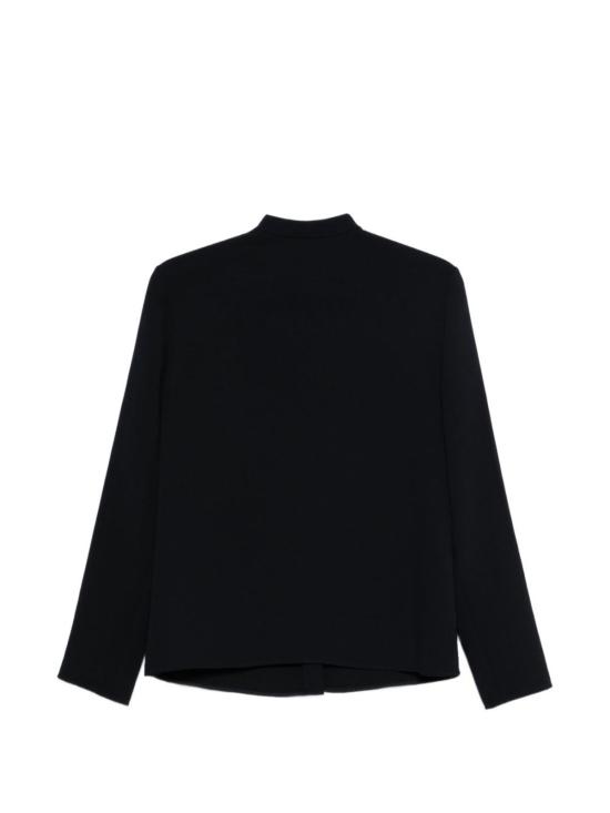  엠포리오 아르마니 탑 크레이프 셔츠 블루 - EMPORIO ARMANI