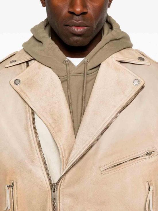 26SS 골든구스 가죽 자켓 GUP02535P00230415155 Light Brown - GOLDEN GOOSE