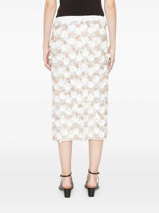 26SS 파로쉬 미디 스커트 GYMD621663802 White - PAROSH