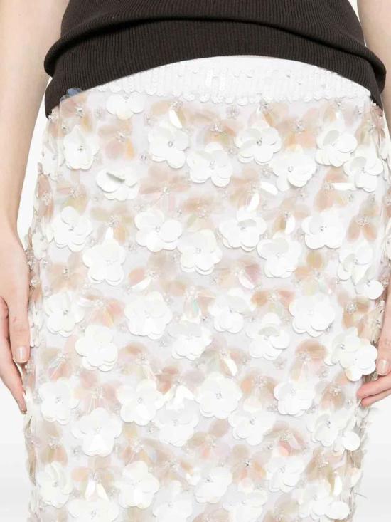 26SS 파로쉬 미디 스커트 GYMD621663802 White - PAROSH