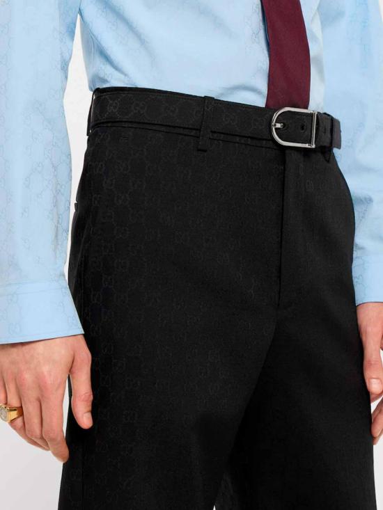 26SS 구찌 GG 울 팬츠 864053ZAUUC1000 - GUCCI