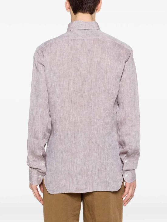 26SS 발바 긴팔 셔츠 NSFR2P0154072U0008 Dark Brown - BARBA