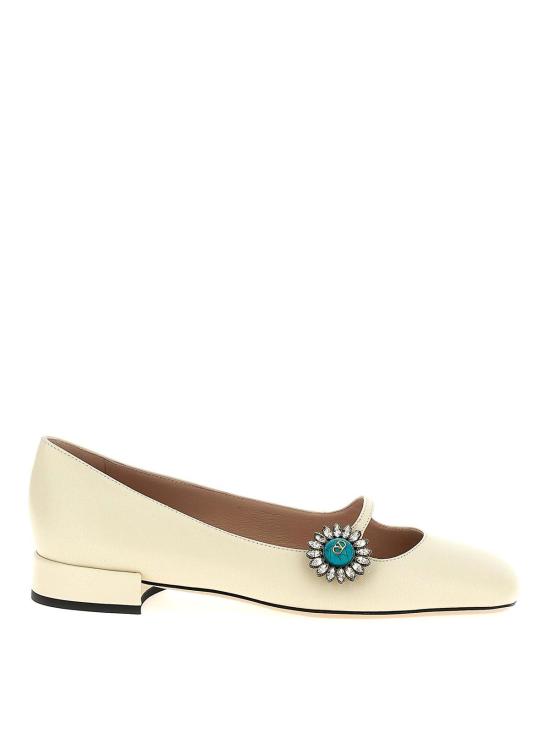 25SS 발렌티노 가라바니 플랫 슈즈 W2S0LL7DHS9TK White