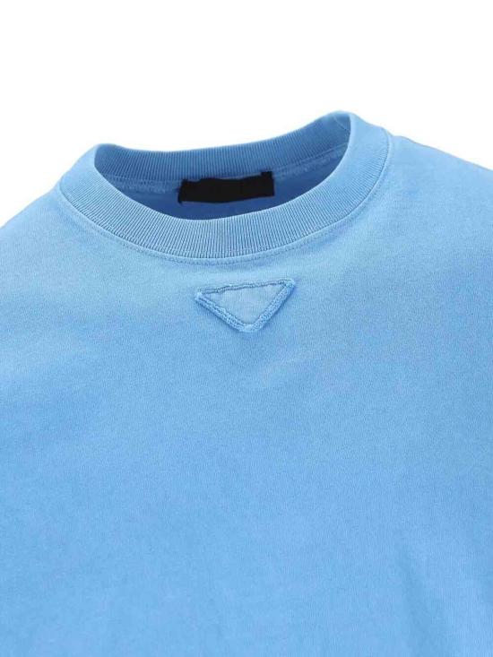 26SS 프라다 반팔 티셔츠 UJN986187BSOOOF0013 Light Blue - PRADA