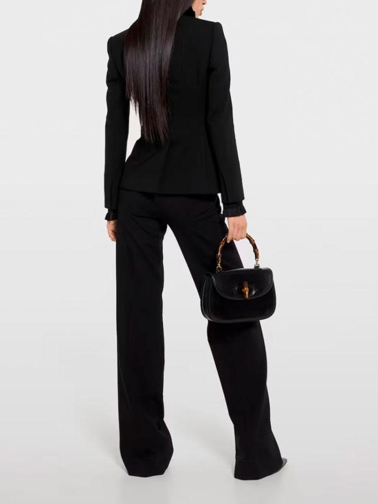 26SS 구찌 테크니컬 스트레치 울 재킷 864253ZAUPG1000 Black - GUCCI