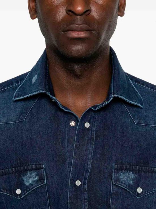 26SS 사르토리오 데님 셔츠 SCC0001SH296501039 Black - SARTORIO