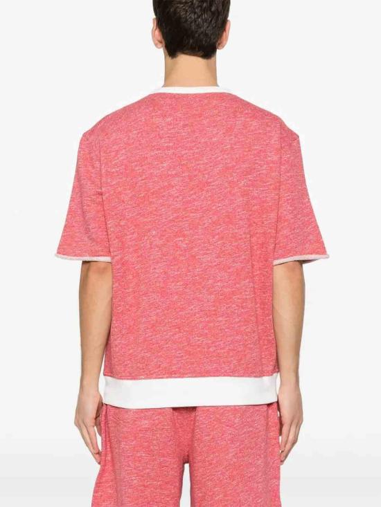 26SS 브루넬로 쿠치넬리 반팔 티셔츠 MR8313378GCFL34 Red - BRUNELLO CUCINELLI