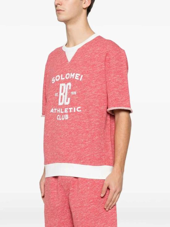 26SS 브루넬로 쿠치넬리 반팔 티셔츠 MR8313378GCFL34 Red - BRUNELLO CUCINELLI