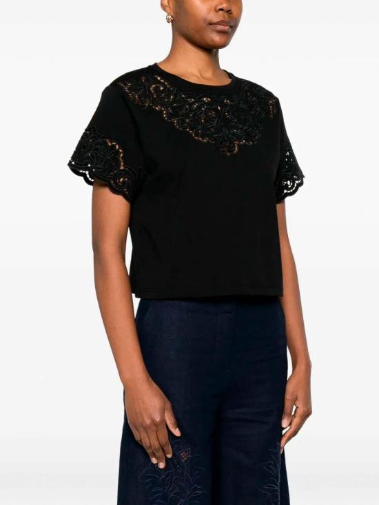 26SS 트윈셋 반팔 티셔츠 261TP244000006 Black - TWINSET