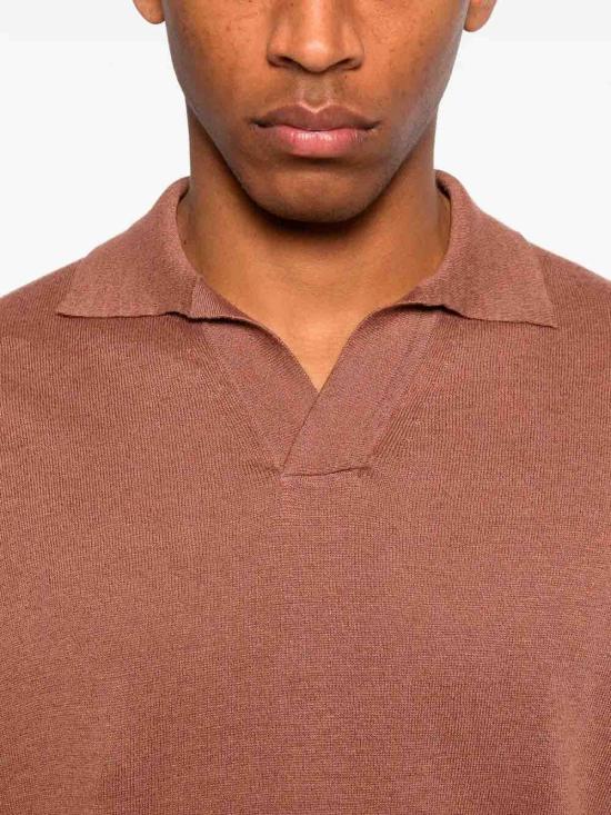26SS 라르디니 폴로 티셔츠 PALPMC104PA66022420 Brown - LARDINI