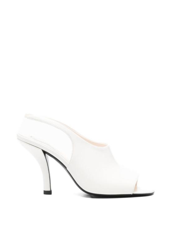  토템 힐/펌프스 슬링백 펌프스 화이트