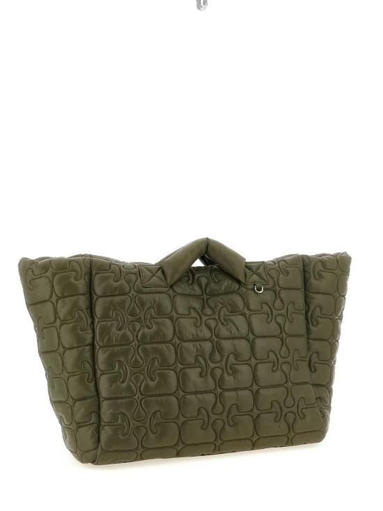 26SS 가니 퀼티드 리테크 XXL 토트백 B2080003861 Green - GANNI