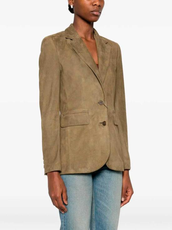 26SS 딸리아토레 가죽 자켓 SOPHIEPECHE260126E242 Green - TAGLIATORE