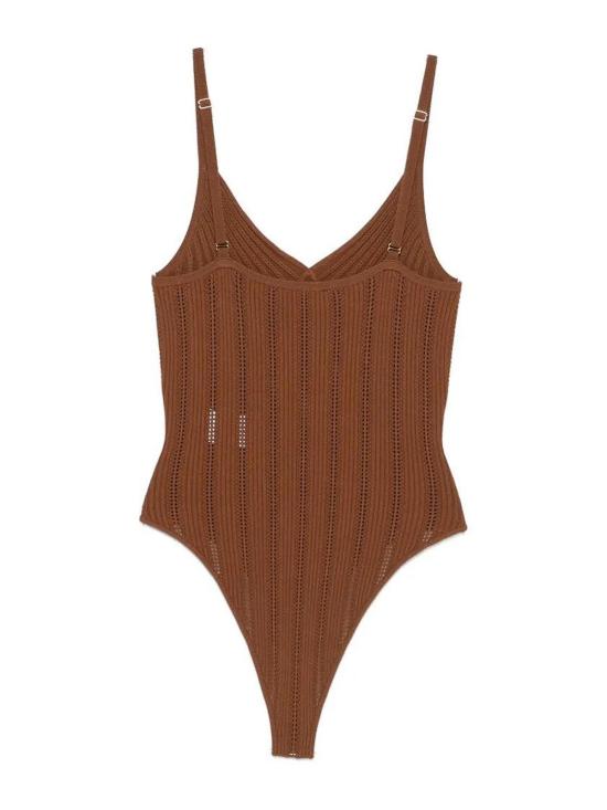 26SS 엘리자베타프랜치 민소매 티셔츠 BK85B62E2600 Brown - ELISABETTA FRANCHI