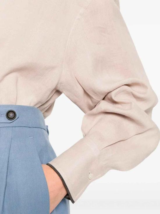 26SS 브루넬로 쿠치넬리 셔츠 MA698MQ906C4664 Beige - BRUNELLO CUCINELLI