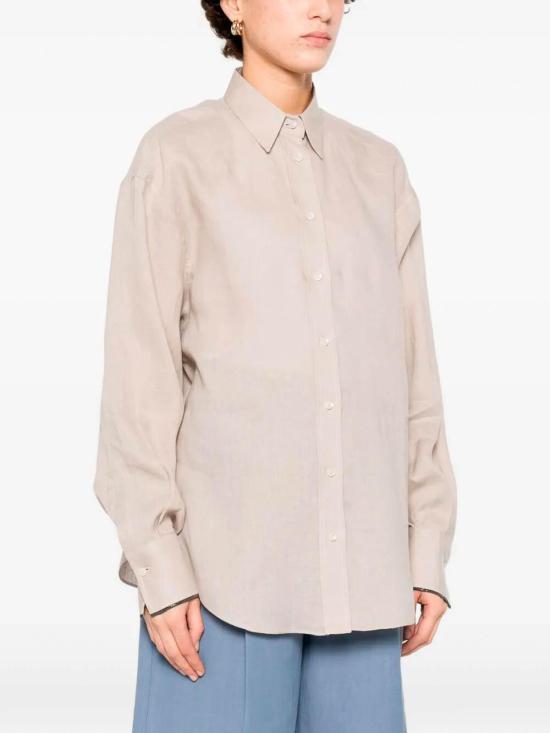 26SS 브루넬로 쿠치넬리 셔츠 MA698MQ906C4664 Beige - BRUNELLO CUCINELLI