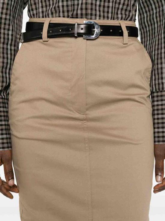 26SS 더 레이티스트 미디 스커트 TLW09008T0176ABTPT0031 Brown - THE LATEST