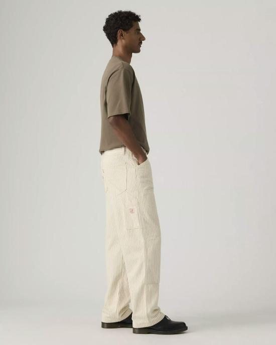 리바이스 치노 팬츠 568 루즈핏 스트레이트 더블니 카펜터 마리스 스트라이프 팬츠 - LEVI'S