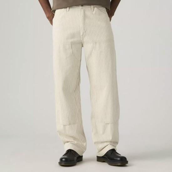  리바이스 치노 팬츠 568 루즈핏 스트레이트 더블니 카펜터 마리스 스트라이프 팬츠