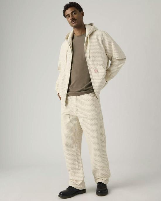  리바이스 치노 팬츠 568 루즈핏 스트레이트 더블니 카펜터 마리스 스트라이프 팬츠 - LEVI'S