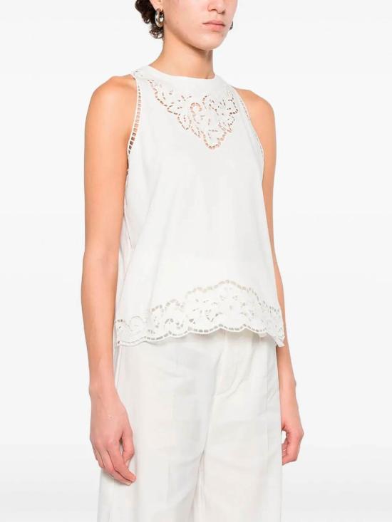 26SS 트윈셋 민소매 티셔츠 261TP244100001 White - TWINSET