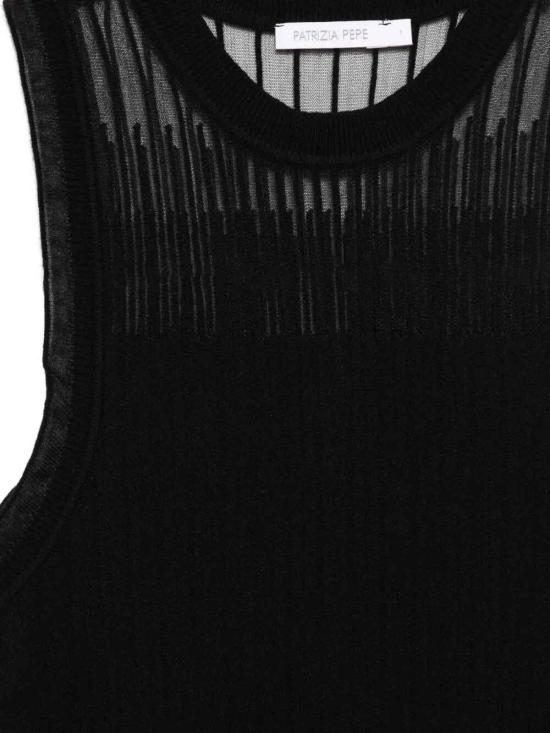 26SS 파트리지아페페 탑 8K0360K310K103 Black - PATRIZIA PEPE