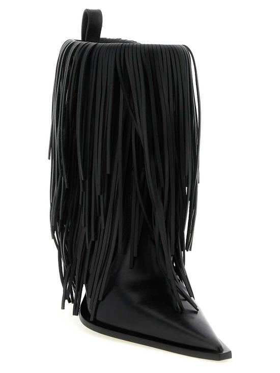 26SS 발렌시아가 애비뉴 프린지 부티 855350WBDO01000 Black - BALENCIAGA