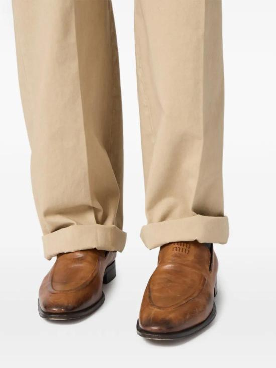 26SS 미우미우 스트레이트 팬츠 MP195619EKSOOOF0006 Beige - MIU MIU