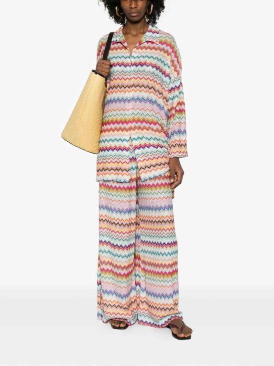 26SS 미소니 팔라초 팬츠 MC23SI02BR014FSM9WV Multicolour - MISSONI