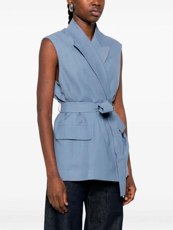 26SS 브루넬로 쿠치넬리 베스트 MH1267754C9135 Blue - BRUNELLO CUCINELLI