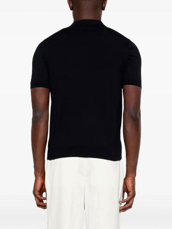 26SS 피아젠차 폴로 티셔츠 M1540001001880 Dark Blue - PIACENZA 1733