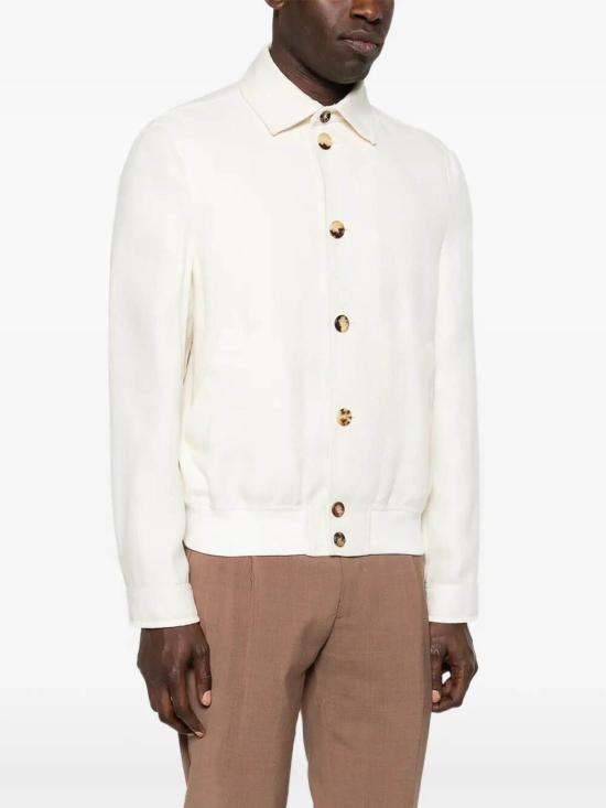 26SS 브루넬로 쿠치넬리 봄버 자켓 MZ4036581C054 Cream - BRUNELLO CUCINELLI