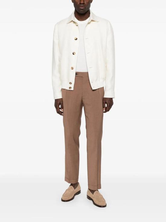 26SS 브루넬로 쿠치넬리 봄버 자켓 MZ4036581C054 Cream - BRUNELLO CUCINELLI