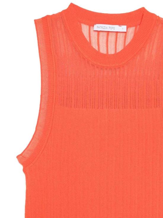 26SS 파트리지아페페 민소매 티셔츠 8K0360K310R877 Orange - PATRIZIA PEPE