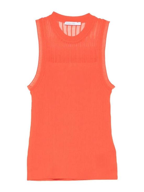 26SS 파트리지아페페 민소매 티셔츠 8K0360K310R877 Orange