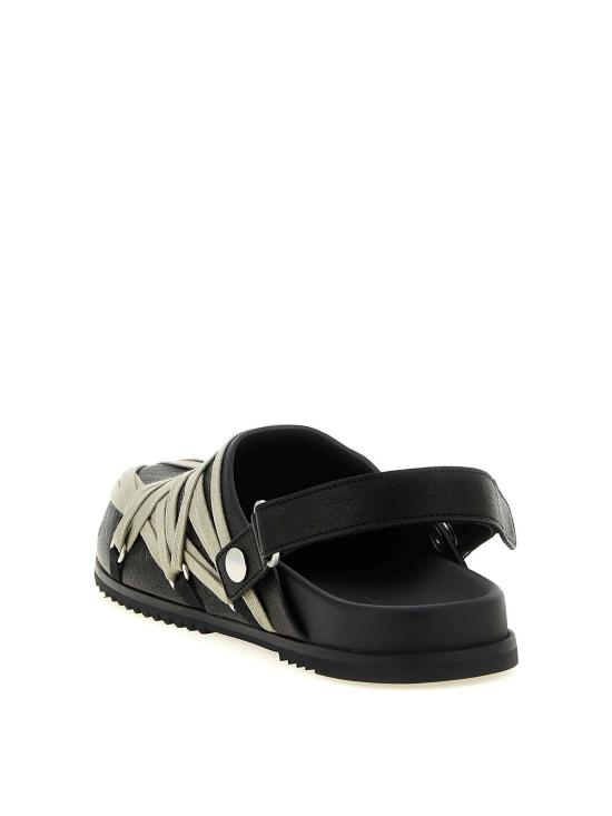 26SS 릭 오웬스 뮬/슬리퍼 RP01F6817LGYW109 Black - RICK OWENS