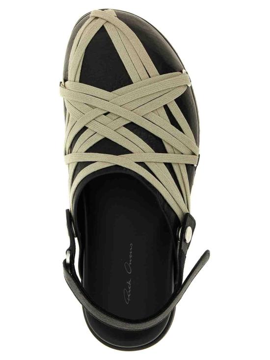 26SS 릭 오웬스 뮬/슬리퍼 RP01F6817LGYW109 Black - RICK OWENS