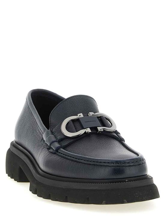 26SS 살바토레 페라가모 로퍼 789582TITANIC Blue - SALVATORE FERRAGAMO