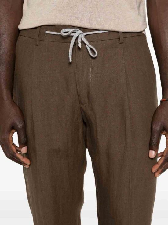 26SS 발바 스트레이트 팬츠 ROMA530490028 Dark Brown - BARBA