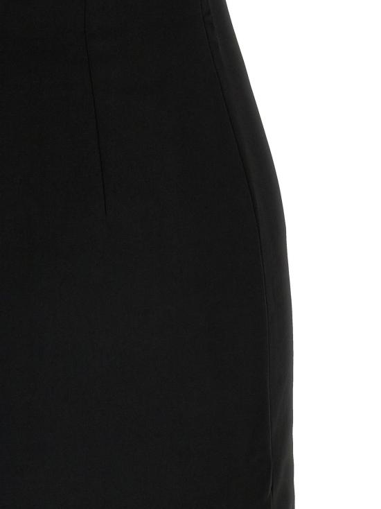  셀프 포트레이트 롱 원피스 크레이프 플라워 맥시 드레스 화이트/블랙 - SELF PORTRAIT