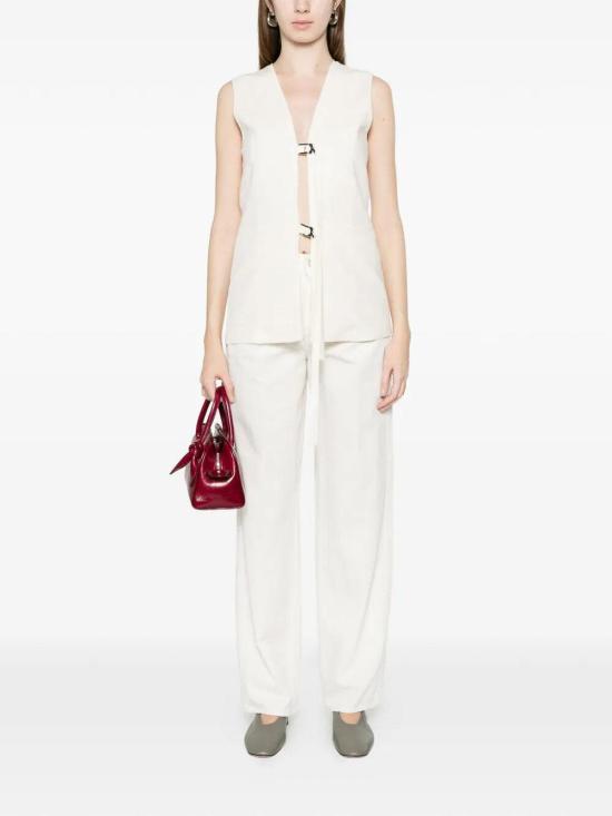 26SS 파트리지아페페 베스트 2S1548A052W417 White - PATRIZIA PEPE