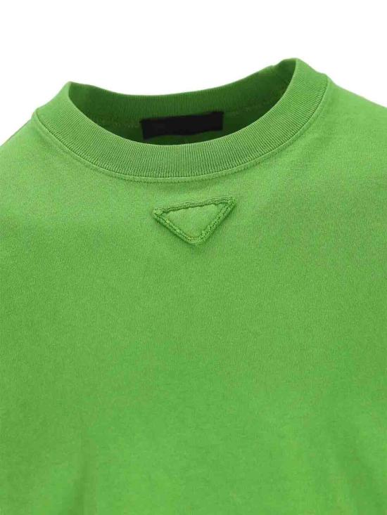 26SS 프라다 반팔 티셔츠 UJN986187BSOOOF0089 Green - PRADA