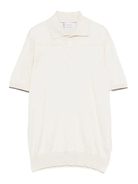 26SS 브루넬로 쿠치넬리 폴로 티셔츠 M29800125CSG56 White