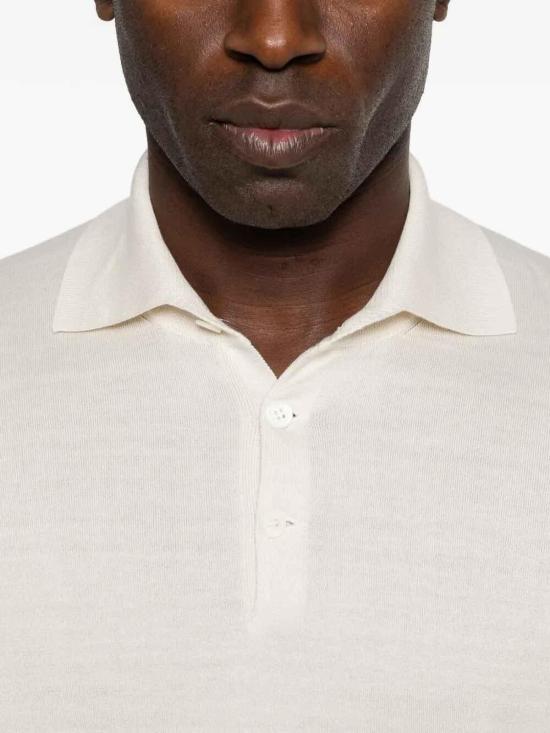 26SS 브루넬로 쿠치넬리 폴로 티셔츠 M29800125CSG56 White - BRUNELLO CUCINELLI