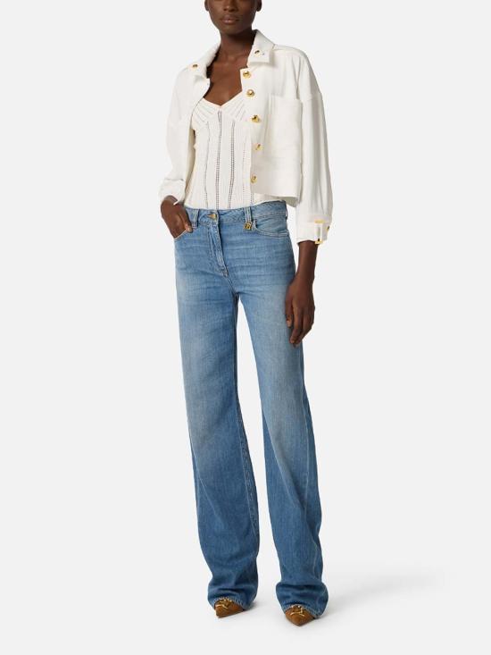 26SS 엘리자베타프랜치 민소매 티셔츠 BK85B62E2360 Cream - ELISABETTA FRANCHI